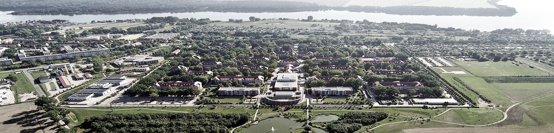 Luftaufnahme des Universitätsklinikum Ruppin-Brandenburg